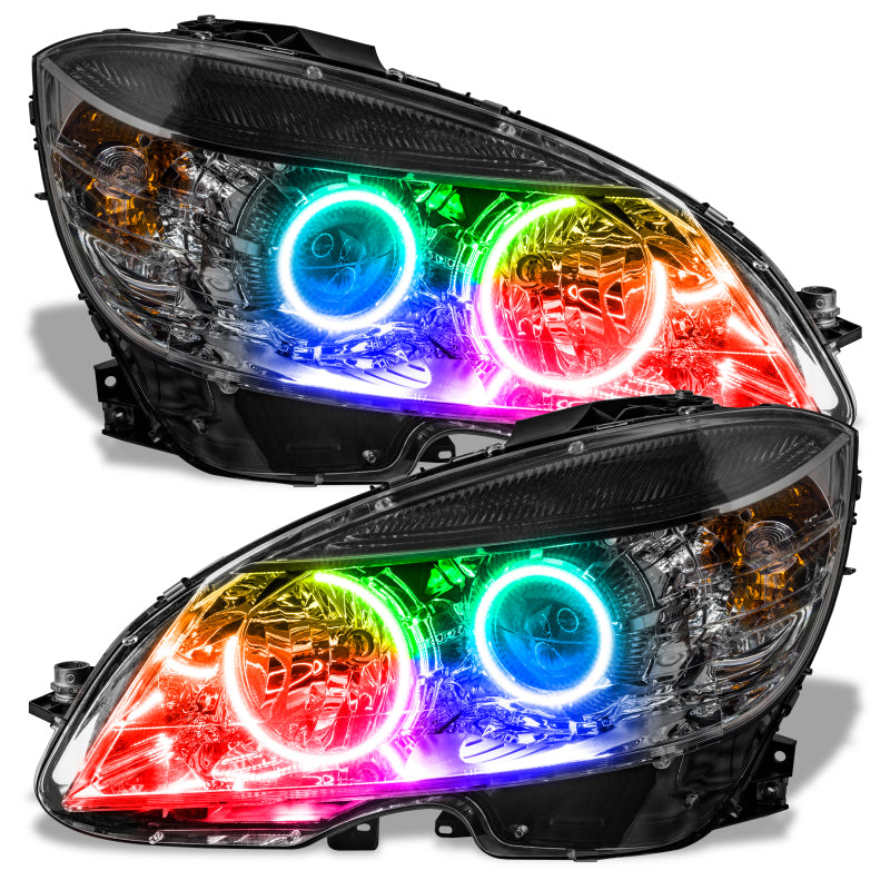 Oracle Mercedes Benz C-Class 08-11 Halo Kit - ColorSHIFT w/ 2.0 Controller