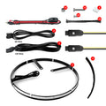 XK Glow Adjustable Wheel Ring Light Kit XKchrome App controlled w/ Turn Signal Function 4pc 15-18In