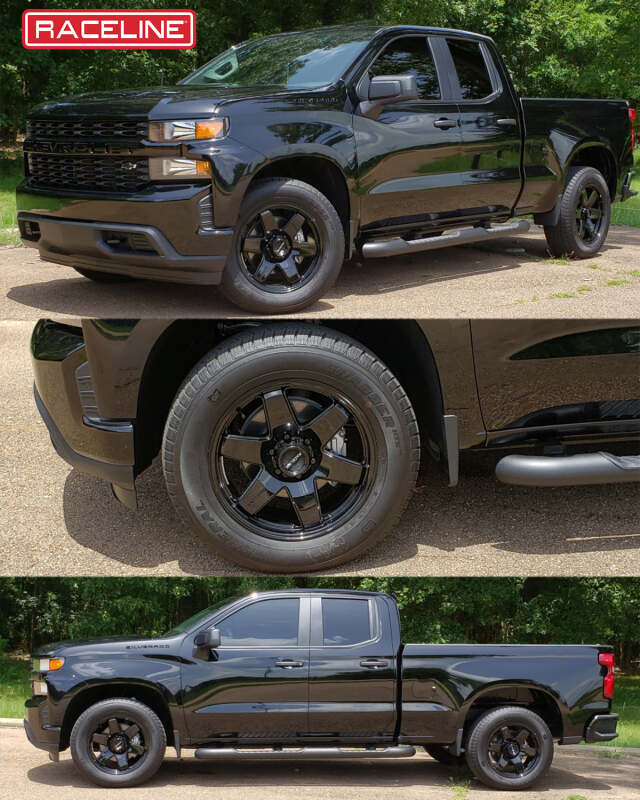 Raceline 942B Addict 18x8in / 6x139.7 BP / 15mm Offset / 106.1mm Bore - Gloss Black Wheel