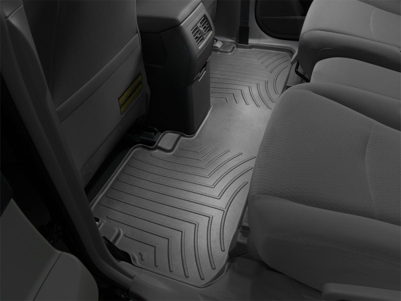 WeatherTech 08-13 Toyota Highlander Rear FloorLiner - Black