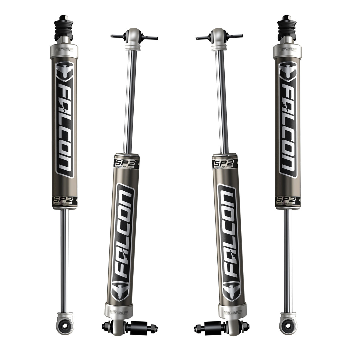 07-18 Jeep Wrangler JK 4 Door SP2 2.1 Monotube Shock Kit 3-3.5 Inch Lift Falcon Shocks