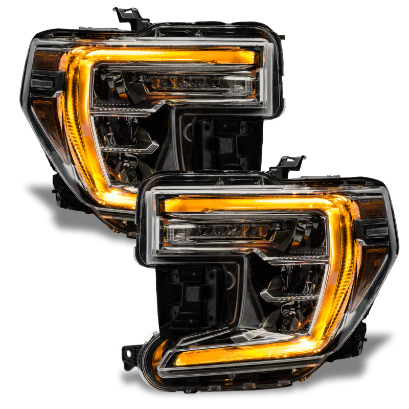 Oracle 19-21 GMC Sierra 1500 RGB+W Headlight DRL Upgrade Kit - ColorSHIFT 2