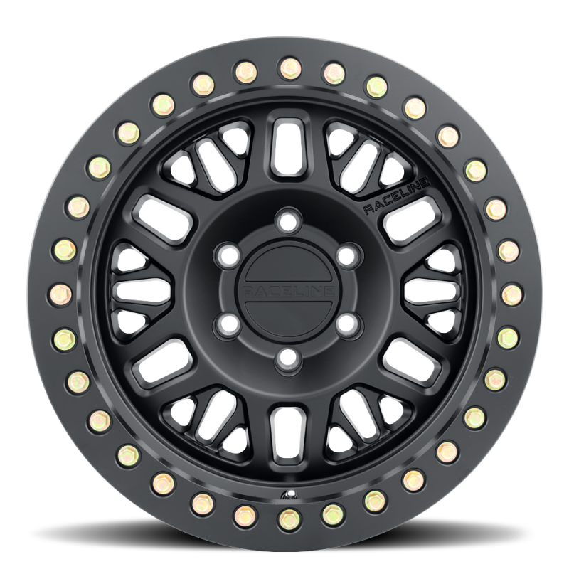 Raceline RT951B Ryno 17x9in / 5x127 BP / -38mm Offset / 83.82mm Bore - Satin Black Beadlock Wheel