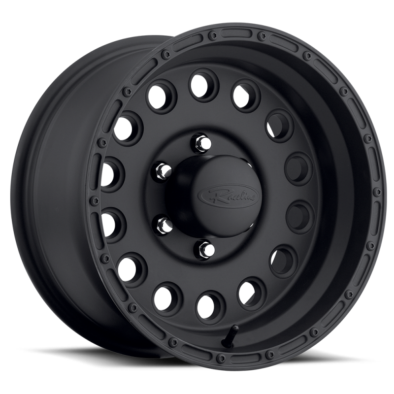Raceline 887B Rock Crusher 17x9in / 8x170 BP / 0mm Offset / 130.81mm Bore - Satin Black Wheel