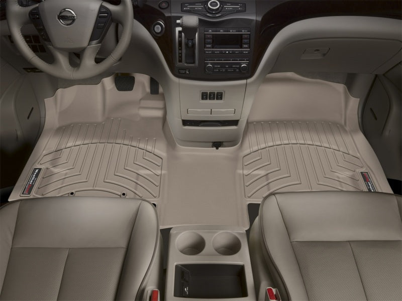 WeatherTech 11+ Nissan Quest Front Floorliner OTH - Tan