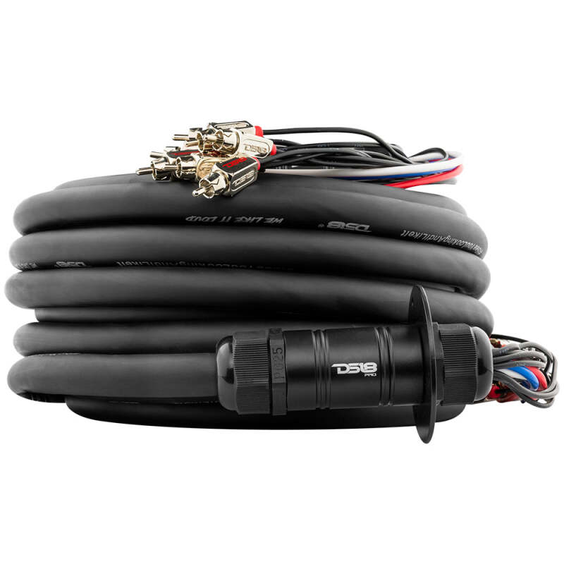 DS18 Medusa Wire Pack 10 Channel RCA 4 x 12GA OFC Power Wire 50-Feet