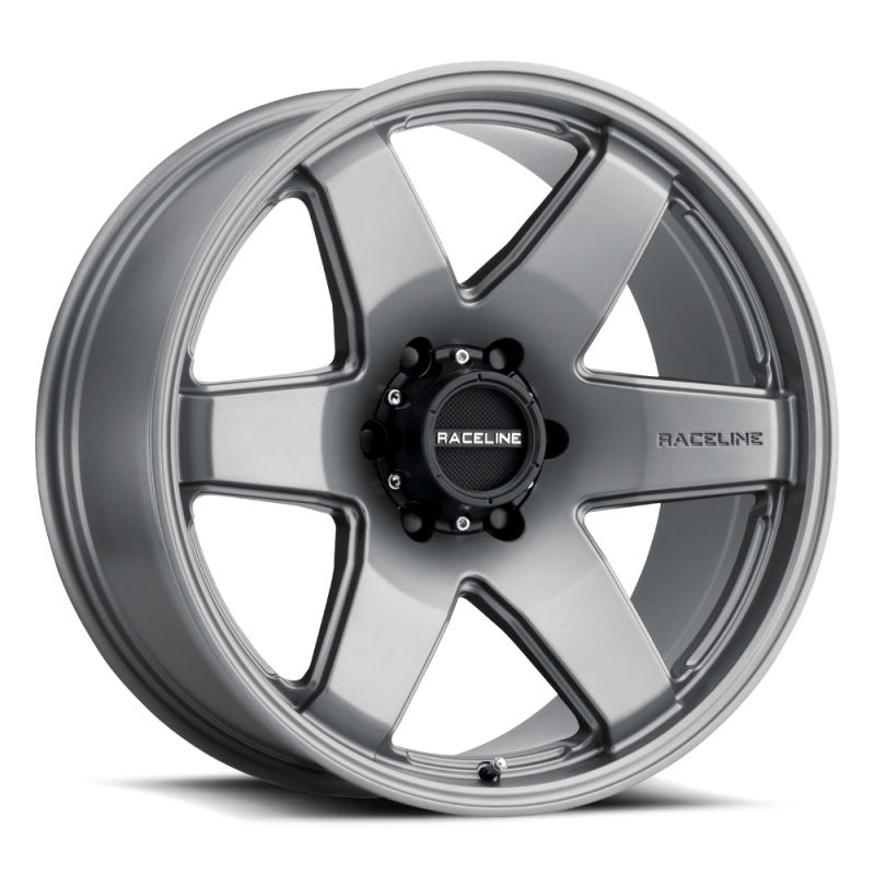 Raceline 942GS Addict 18x8in / 6x120 BP / 35mm Offset / 67.1mm Bore - Greystone Wheel