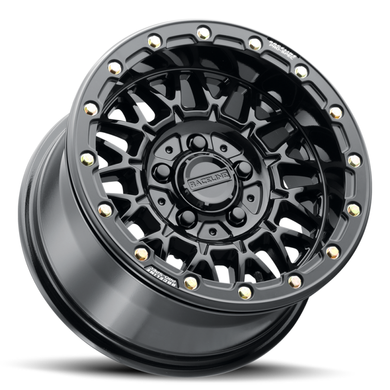 Raceline A15 Omega 15x10in / 4x137 BP / 10mm Offset / 110.18mm Bore - Gloss Black