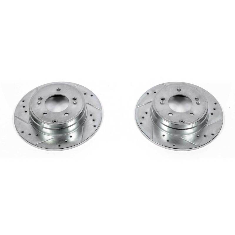 Power Stop 09-17 Hyundai Azera Rear Evolution Drilled & Slotted Rotors - Pair