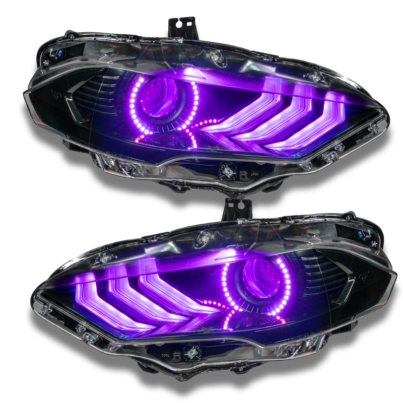 Oracle 18-21 Ford Mustang DRL Upgrade w/ Halo Kit - ColorSHIFT 2