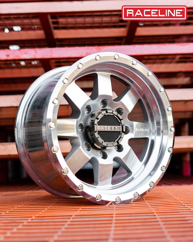 Raceline 935MC Defender 17x9in / 8x165.1 BP / -12mm Offset / 130.81mm Bore - Machined Wheel