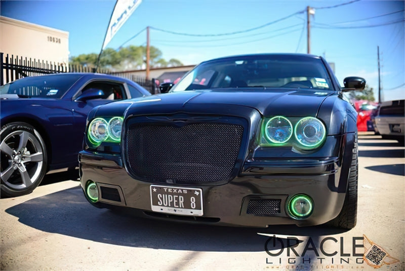 Oracle 05-10 Chrysler 300C LED Fog Light Halo Kit - Green