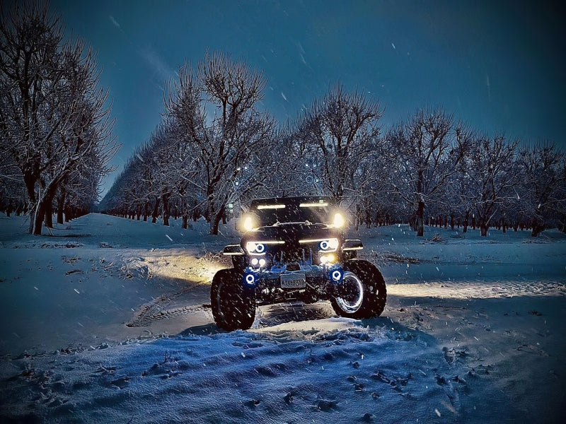 Oracle Vector Jeep Wrangler JK Grille Halo Kit - ColorSHIFT 2