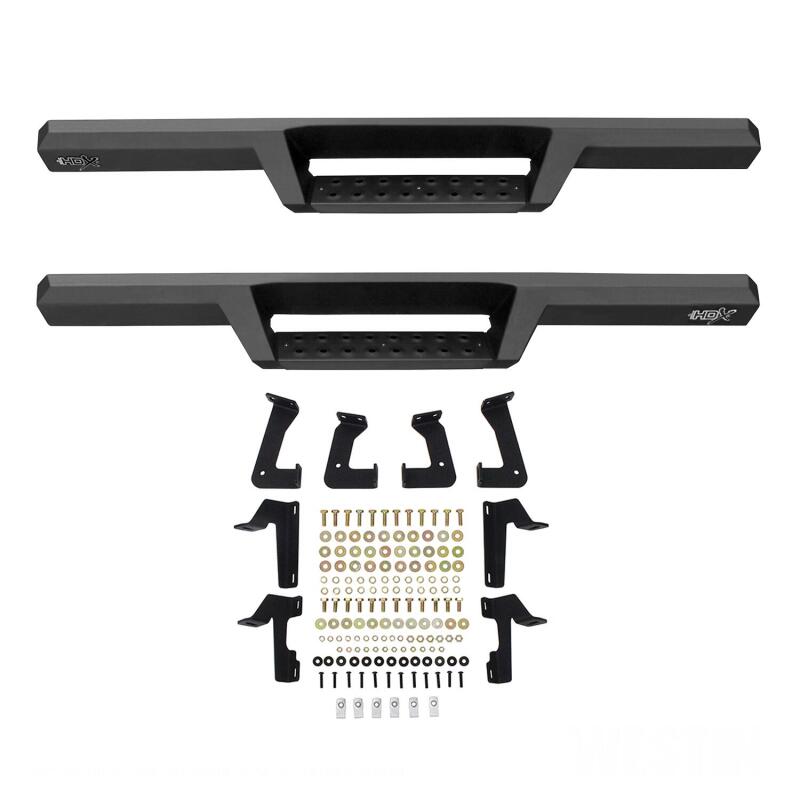 Westin 18-26 Jeep Wrangler JL 2DR HDX Drop Nerf Step Bars - Textured Black