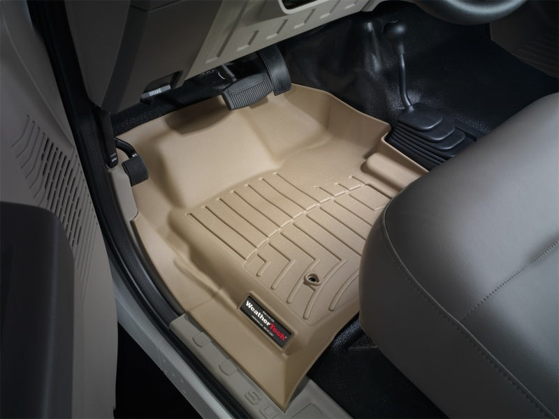 WeatherTech 08-10 Ford F250/F350/F450/F550 Super Duty Regular Cab Front FloorLiner - Tan