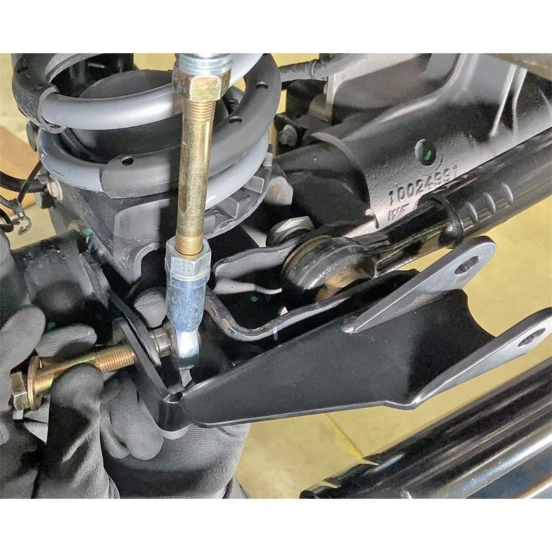 RockJock JL/JT Currectlync Steering Stabilizer High-Mount Relocation Bracket Kit