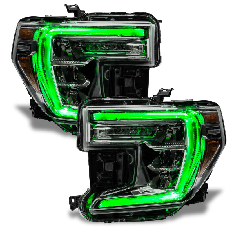 Oracle 19-21 GMC Sierra 1500 RGB+W Headlight DRL Upgrade Kit - ColorSHIFT 2