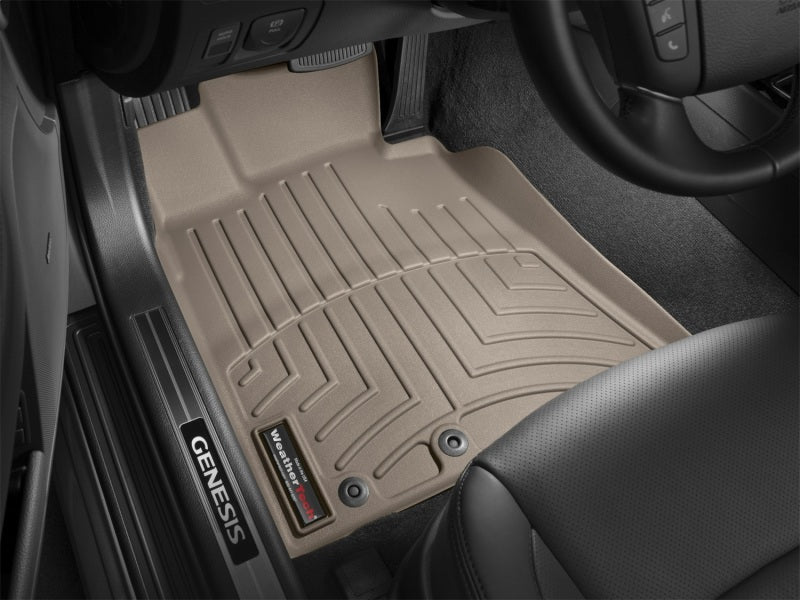 WeatherTech 11+ Hyundai Genesis Front FloorLiner - Tan