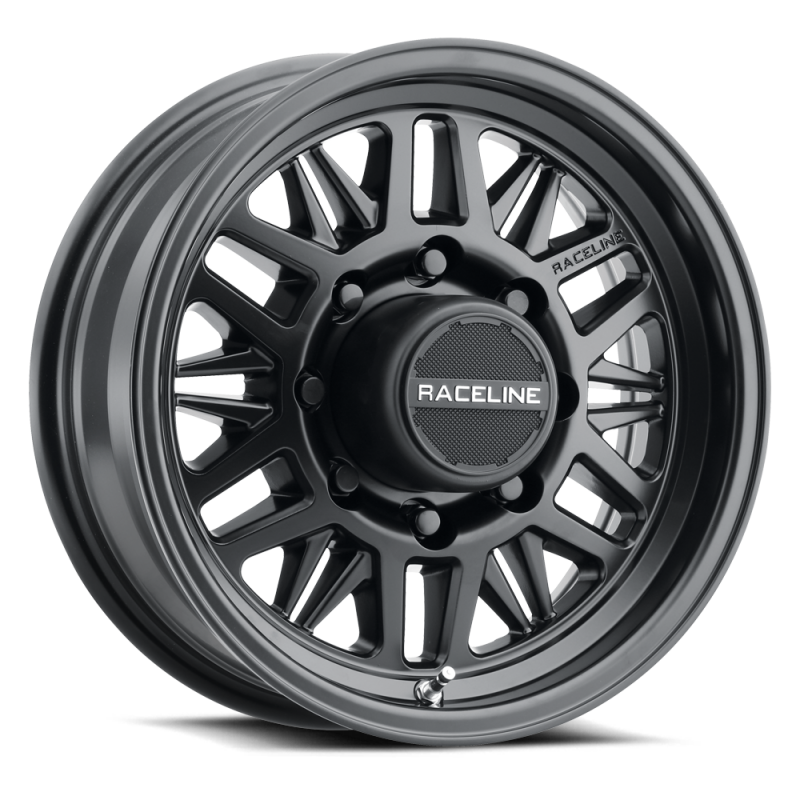 Raceline 451B Ryno TR Trailer 16x6in / 8X6.5 BP / 0mm Offset / 4.9mm Bore - Satin Black