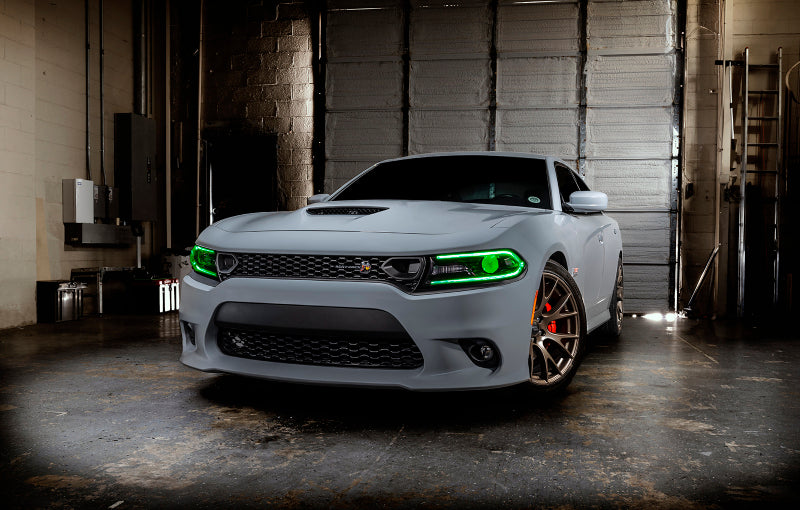 Oracle 15-21 Dodge Charger RGB+W DRL Headlight DRL Upgrade Kit - ColorSHIFT