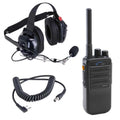 Rugged Radios Crew Chief - H42 Spotter Headset and Rugged Handheld Radio Package - Blue