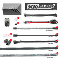 XK Glow Flex Strips 2 Million Color XKGLOW LED Accent Light Marine/Boat Kit 6x36In Strips + 6x 10In
