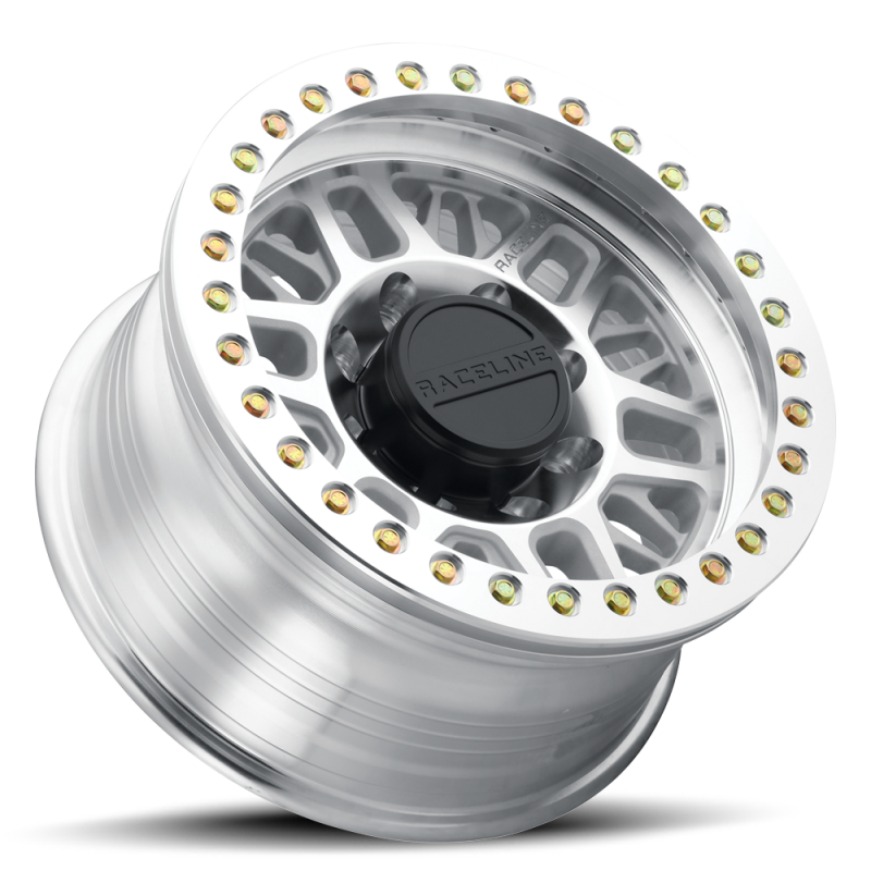 Raceline RT951M Ryno 17x9in / 5x139.7 BP / -12mm Offset / 108mm Bore - Machined Beadlock Wheel