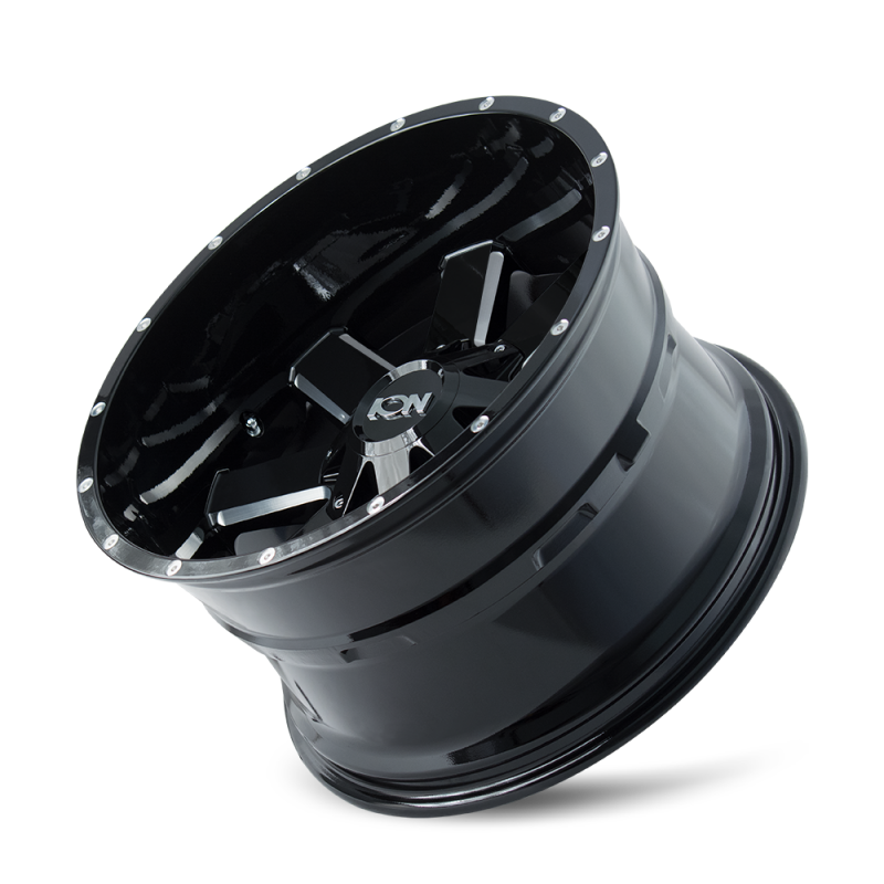 ION 141 20x9 / 8x165.1 BP / 0mm Offset / 130.8mm Hub Gloss Black Milled Wheel