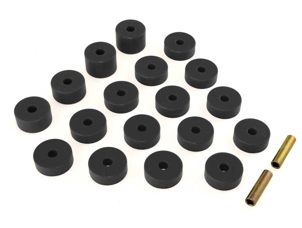 Body Mount Kit Black 74-75 Jeep CJ5 Rugged Ridge