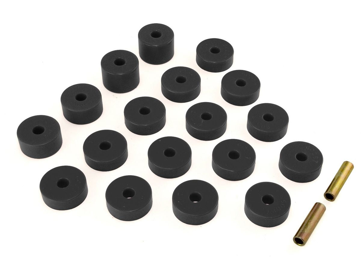 Body Mount Kit Black 74-75 Jeep CJ5 Rugged Ridge