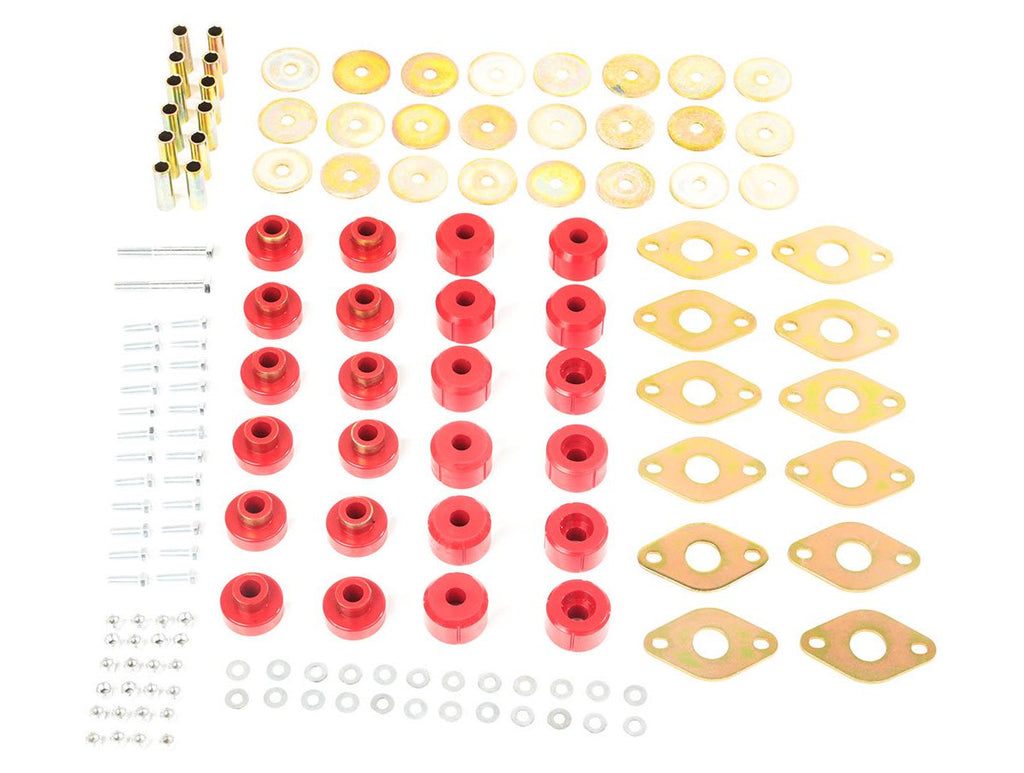 Body Mount Kit Poly 12 Bushing 07-18 Wrangler Unlimited JKU 4 Door Rugged Ridge