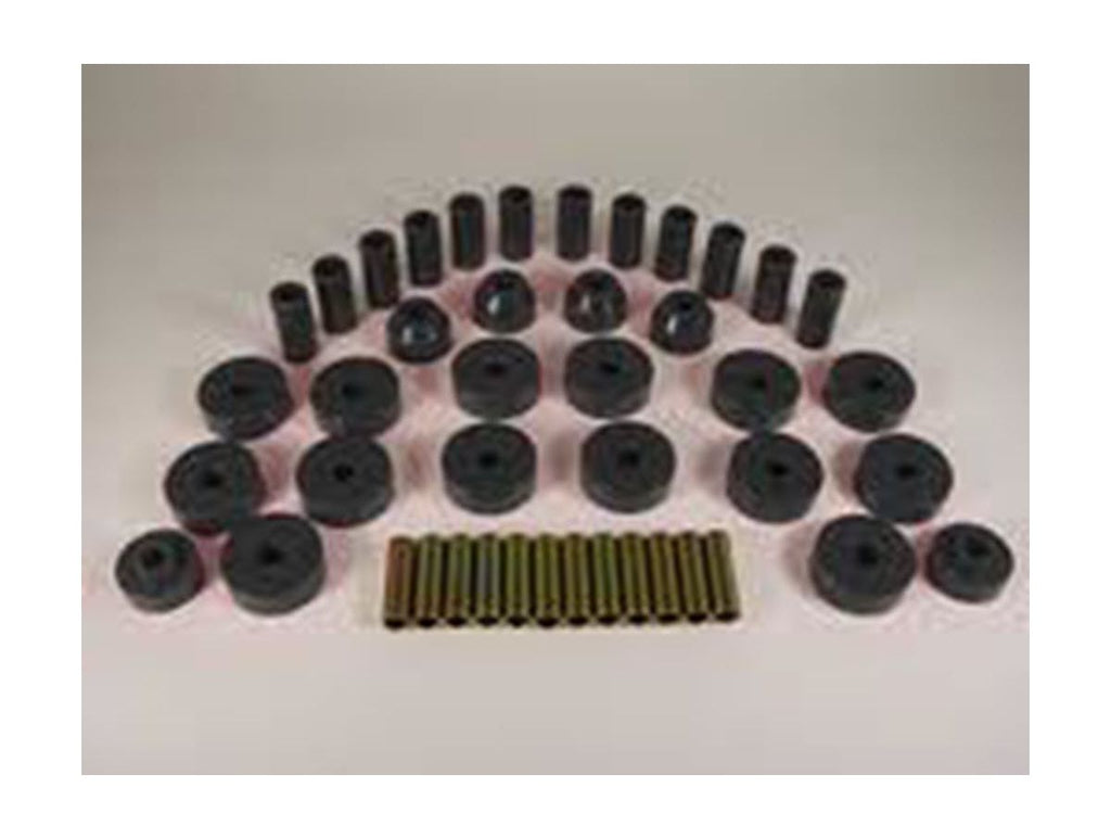 Suspension Bushing Kit Polyurethane Black 55-75 Jeep CJ5/CJ7 Rugged Ridge