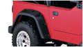 Black Pocket/Rivet Style Textured Finish Rear Fender Flares For 1997-2006 Jeep Wrangler TJ Bushwacker