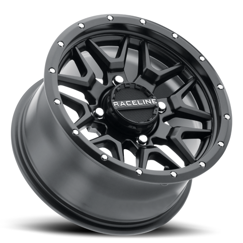 Raceline A94B Krank 15x7in / 4x156 BP / 10mm Offset / 132.5mm Bore - Satin Black Wheel