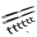 5 Inch 1000 Series Side Steps with Mounting Brackets Kit Polished Stainless Steel 2021-2025 Ford Bronco Go Rhino