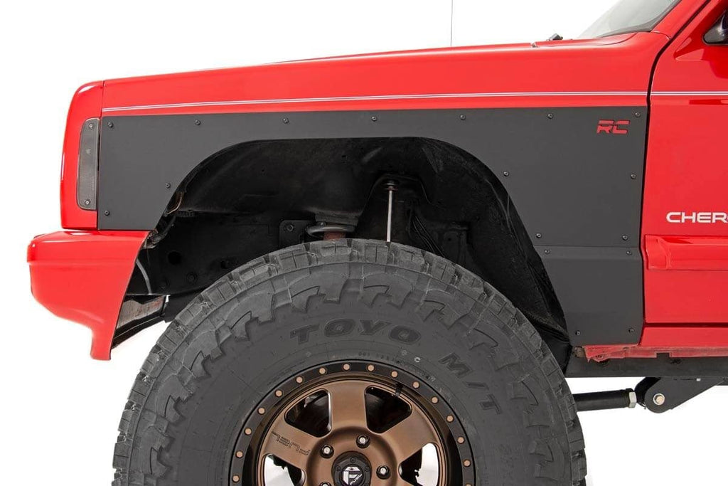 Fender & Quarter Panel Armor Front Combo Jeep Cherokee XJ (97-01) Rough Country