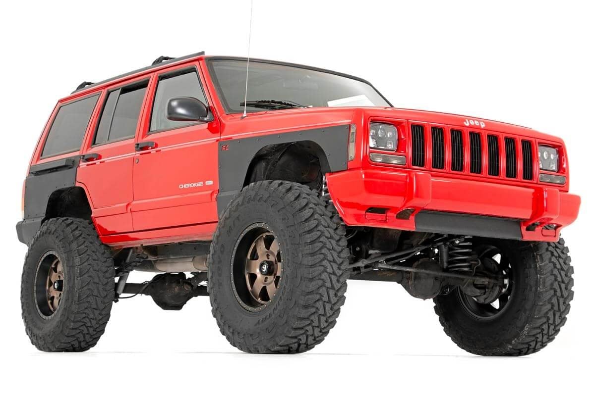 Fender & Quarter Panel Armor Front Combo Jeep Cherokee XJ (97-01) Rough Country