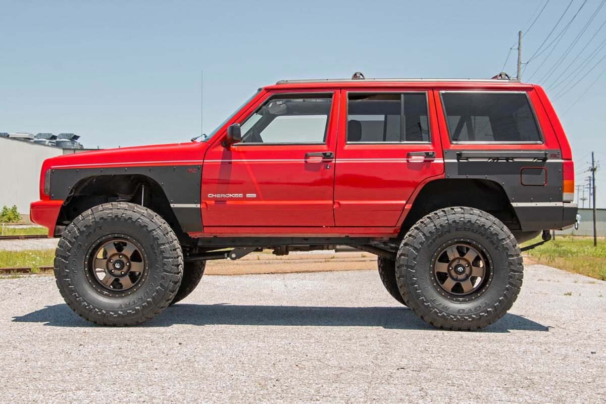 Fender & Quarter Panel Armor Front Combo Jeep Cherokee XJ (97-01) Rough Country