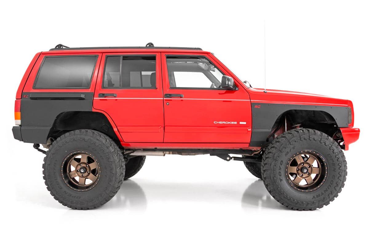 Full Body Armor FR & RR Combo Jeep Cherokee XJ 2WD/4WD (1984-1996) Rough Country