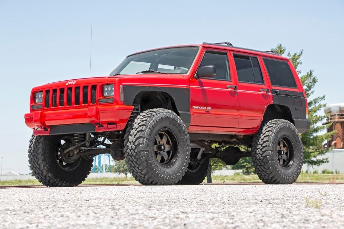 Full Body Armor FR & RR Combo Jeep Cherokee XJ 2WD/4WD (1997-2001) Rough Country