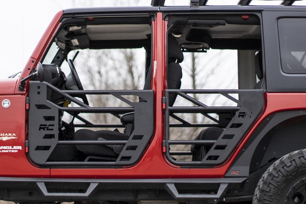 Jeep Front Steel Tube Doors 07-18 Wrangler JK Rough Country