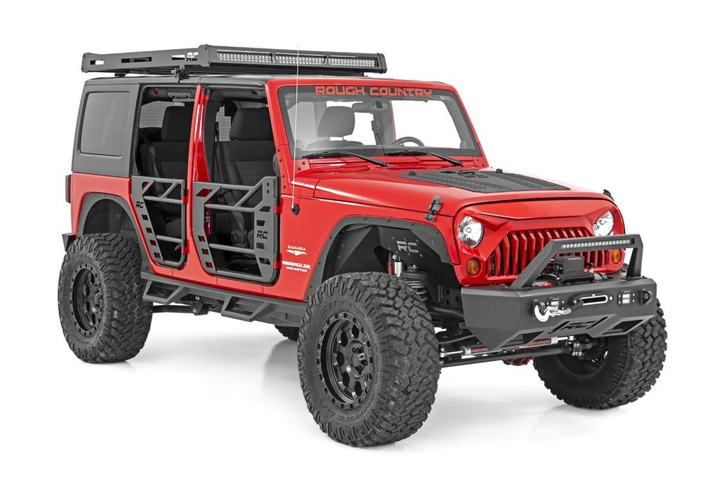 Jeep Front Steel Tube Doors 07-18 Wrangler JK Rough Country
