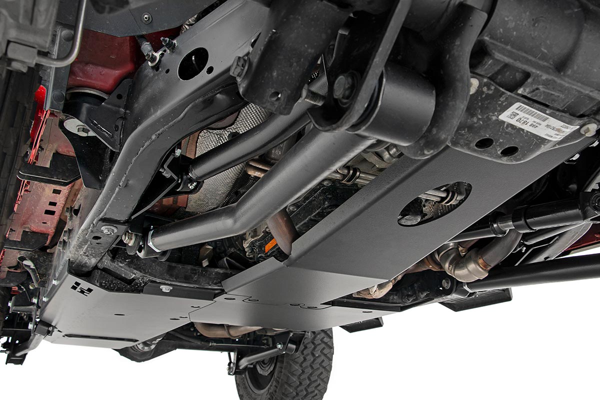 Skid Plate Combo 3.6L Engine T-Case Jeep Wrangler Unlimited (18-19) Rough Country