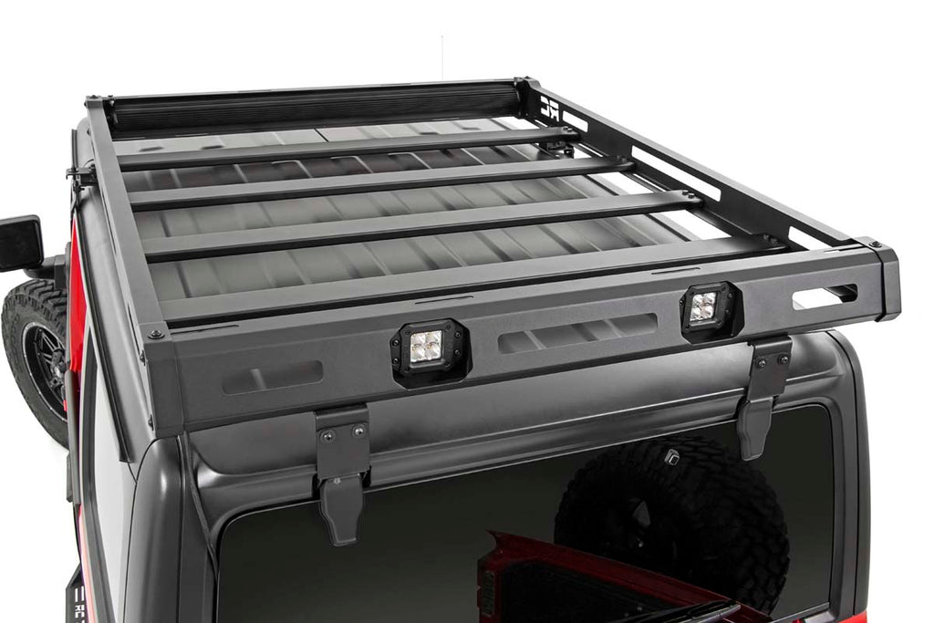 Roof Rack Black Series Lights Jeep Wrangler JL (18-26)/Wrangler Unlimited (18-26) Rough Country