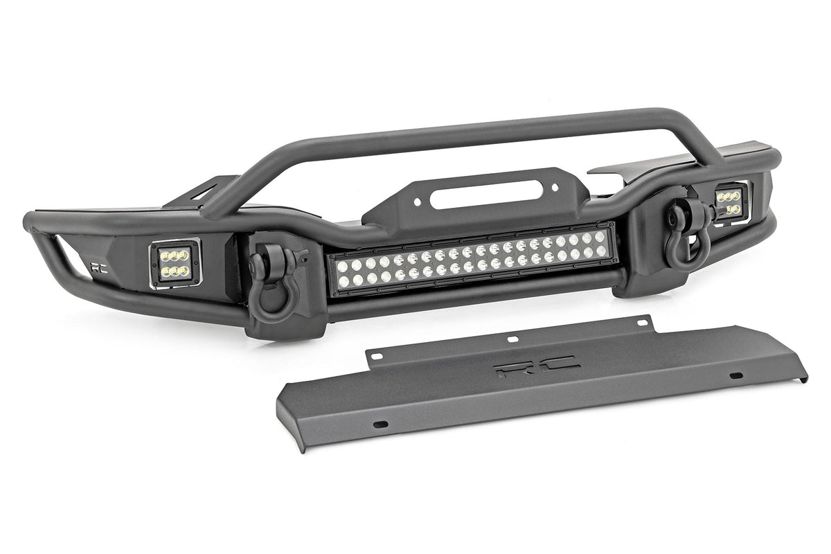 Front Winch Bumper Tubular Skid Plate Jeep Gladiator JT/Wrangler JK & JL/Wrangler Unlimited Rough Country