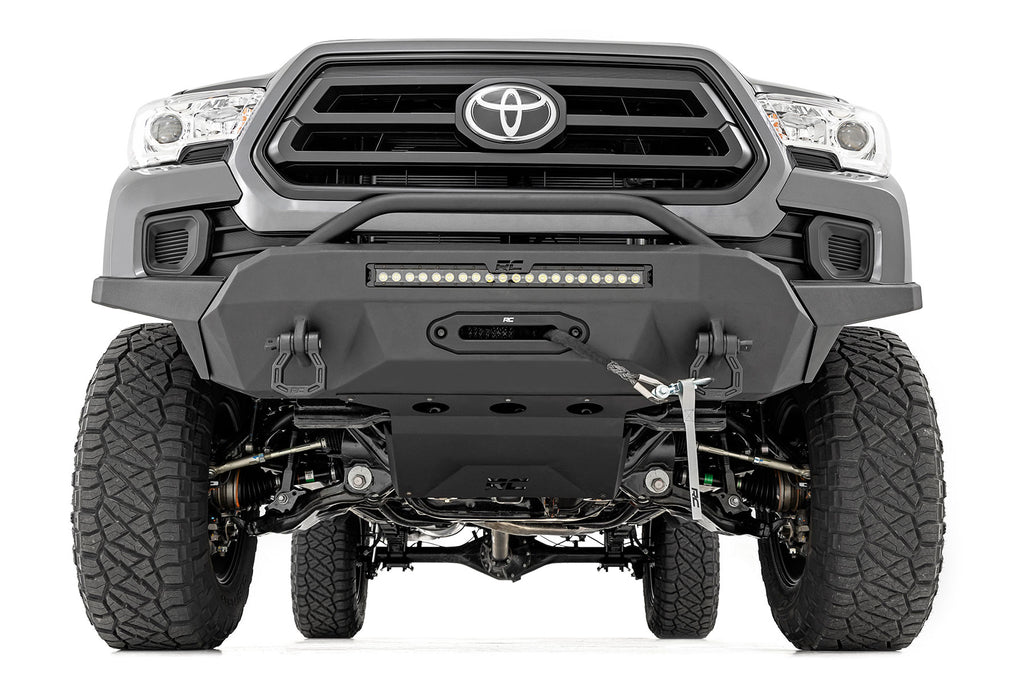 Front Bumper High Clearance Hybrid 20 Inch Black LED Toyota Tacoma (16-23) Rough Country