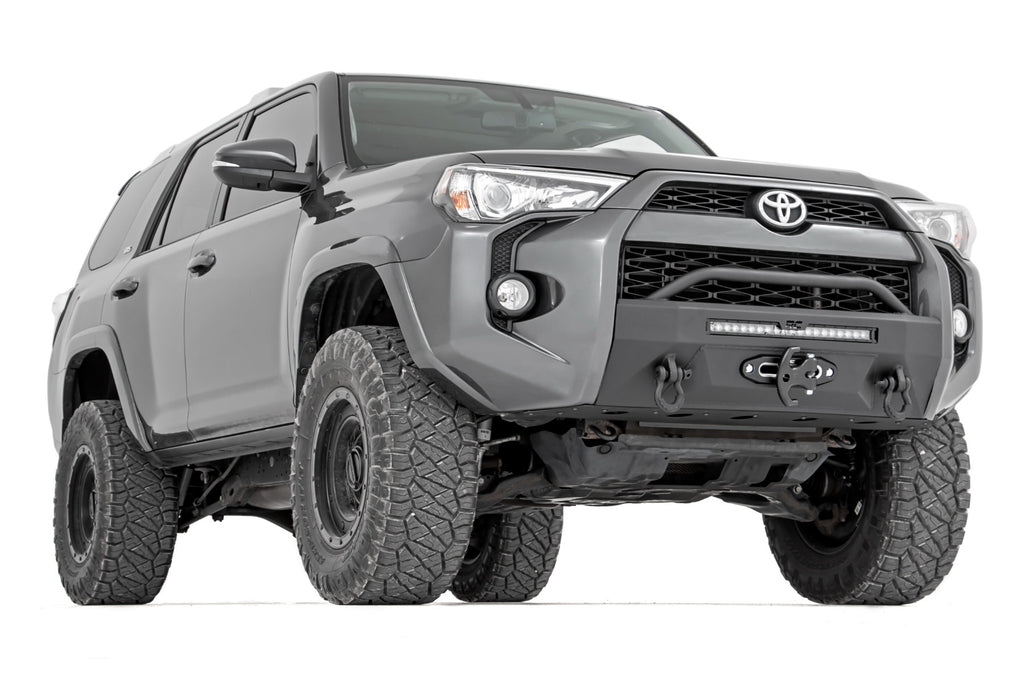 Front Bumper Hybrid 20 Inch Black LED Amber Toyota 4Runner 2WD/4WD (14-24) Rough Country