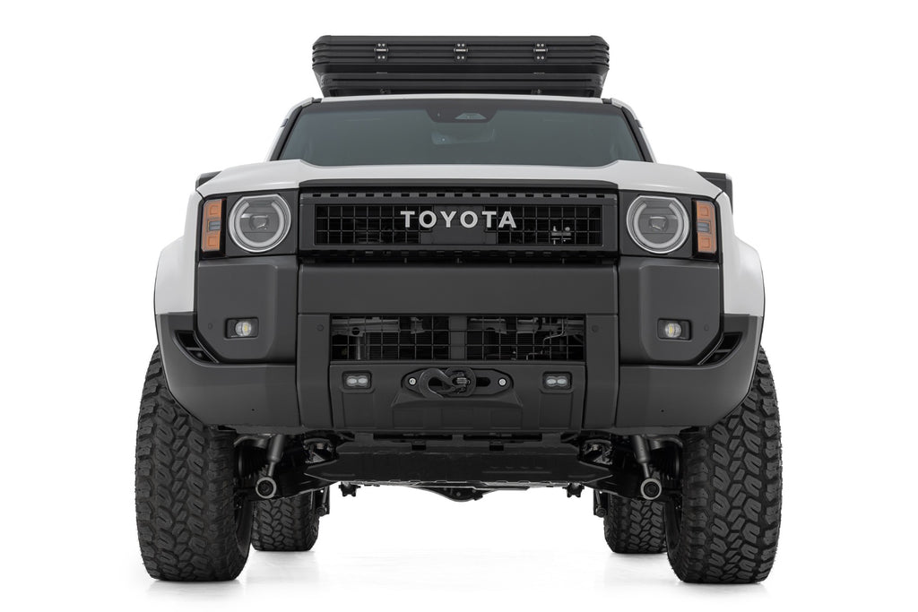 Hidden Winch Mount White SAE PRO1200S Toyota Land Cruiser 4WD (24-26) Rough Country