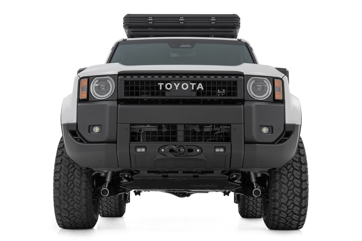 Hidden Winch Mount White SAE PRO1200S Toyota Land Cruiser 4WD (24-26) Rough Country