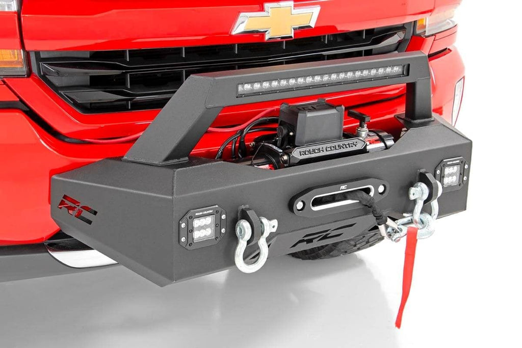 EXO Winch Mount Kit Chevy Silverado 1500 2WD/4WD (2007-2018 & Classic) Rough Country